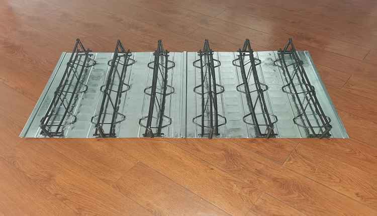 1.0mm厚度鍍鋅底板-HB4-90鋼筋桁架樓承板